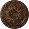 Ekena Millwork Baile Ceiling Medallion (Fits Canopies up to 3 1/4"), Hnd-Painted Root Beer Crackle, 20"OD x 1 5/8"P CM20BLRBC - alternate 1